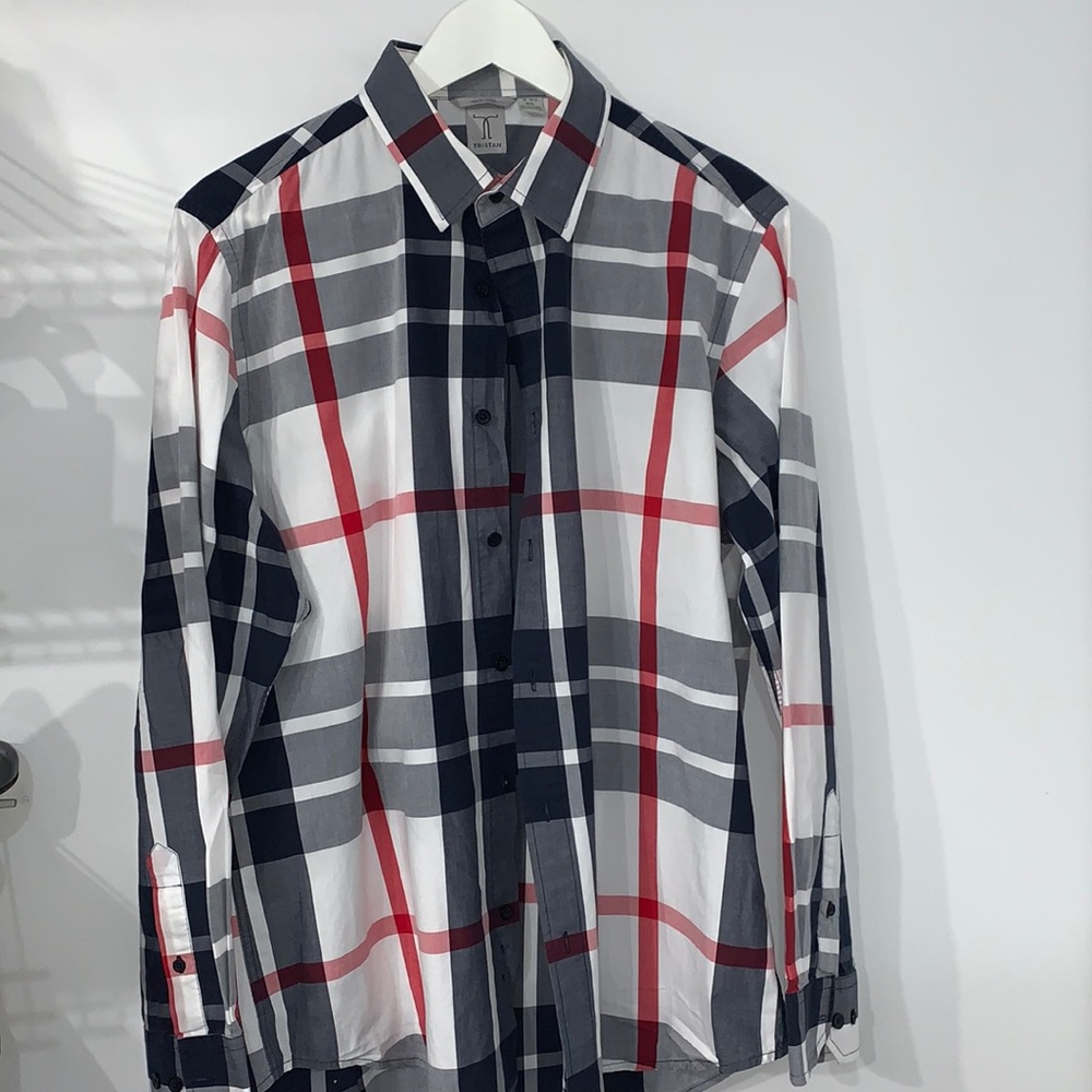 Tristan Fitted Plaid Classy Men Shirt